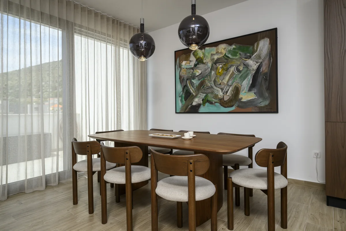 Light-filled dining area in the GEA penthouse