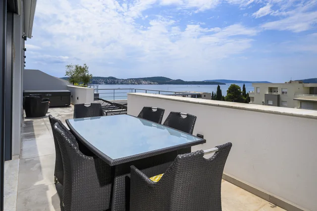 Coastal views from the second penthouse terrace