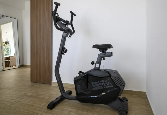 Exercise bike in the penthouse exercise area